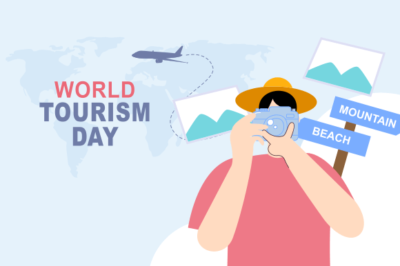 Download World Tourism Day Celebration Background - Premium Resources