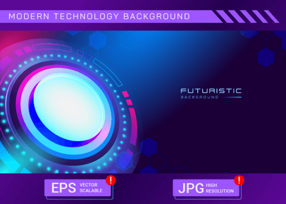 Download Futuristic Modern Technology Background - Techno Collection