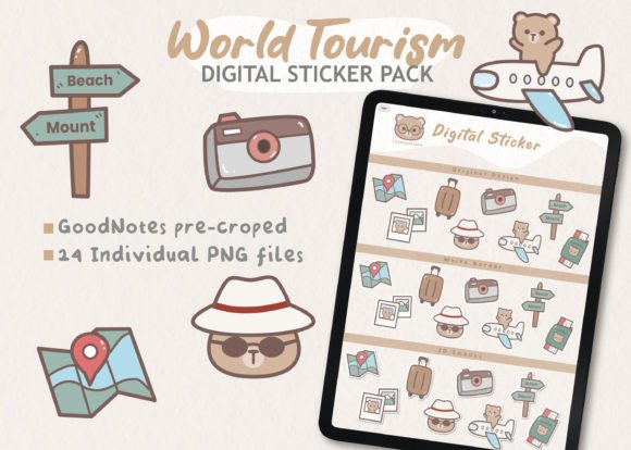 Download World Tourism Stickers - Premium Resources