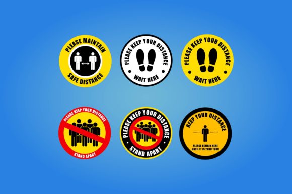 Download Keep Safe Distance Icon Vector - Icon vector Collection