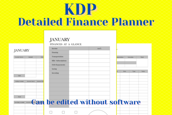 Download KDP Detailed Finances Planner - Finance Collection